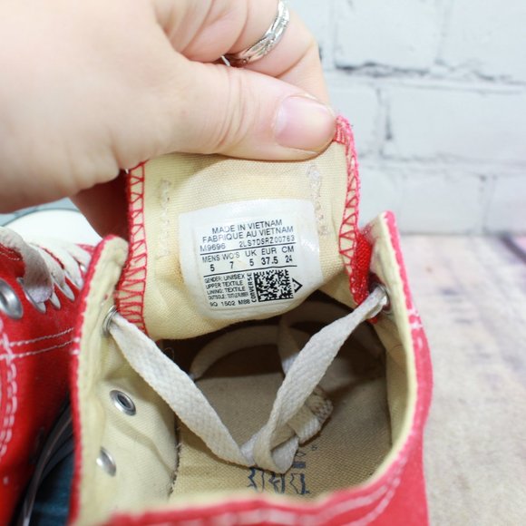 Converse Unisex Low Top Canvas Shoes Size M 5 L 7 - Picture 8 of 9
